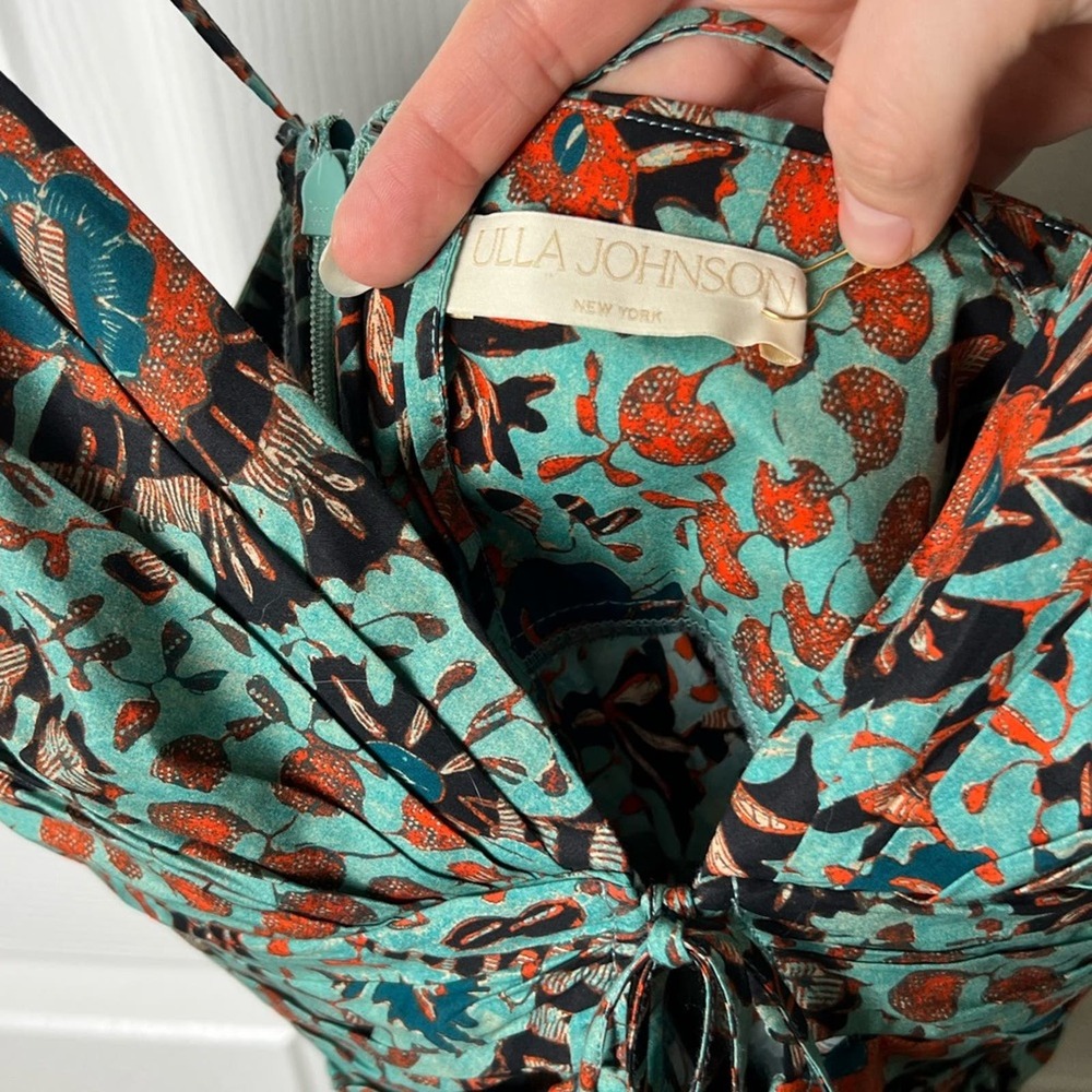 Ulla Johnson Green and Brown Floral Top - Picture 10 of 11